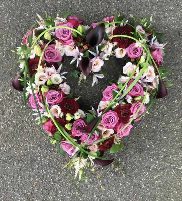 Åbent hjerte med calla