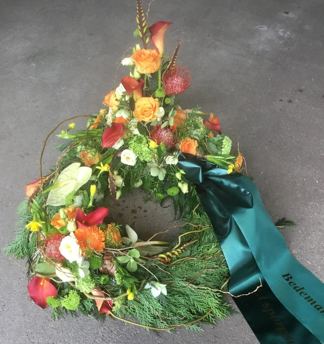 Kreativ krans med grene